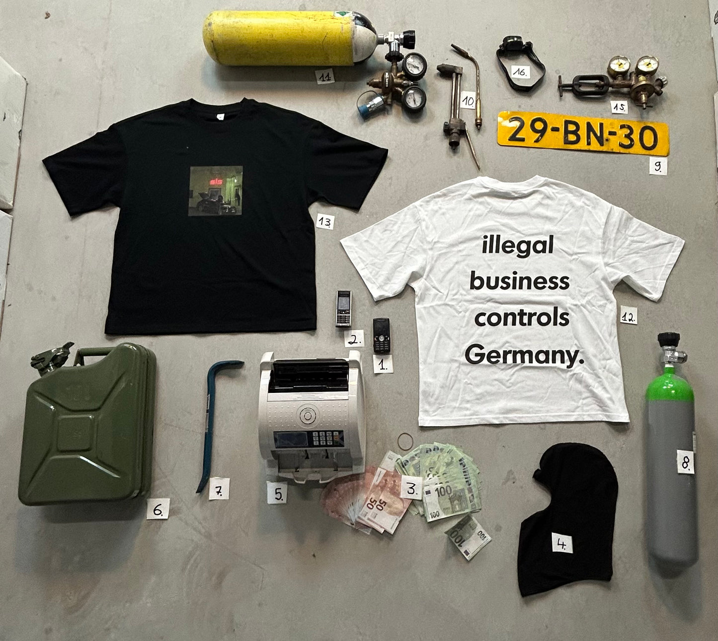 illegal business Controls Germany Tee