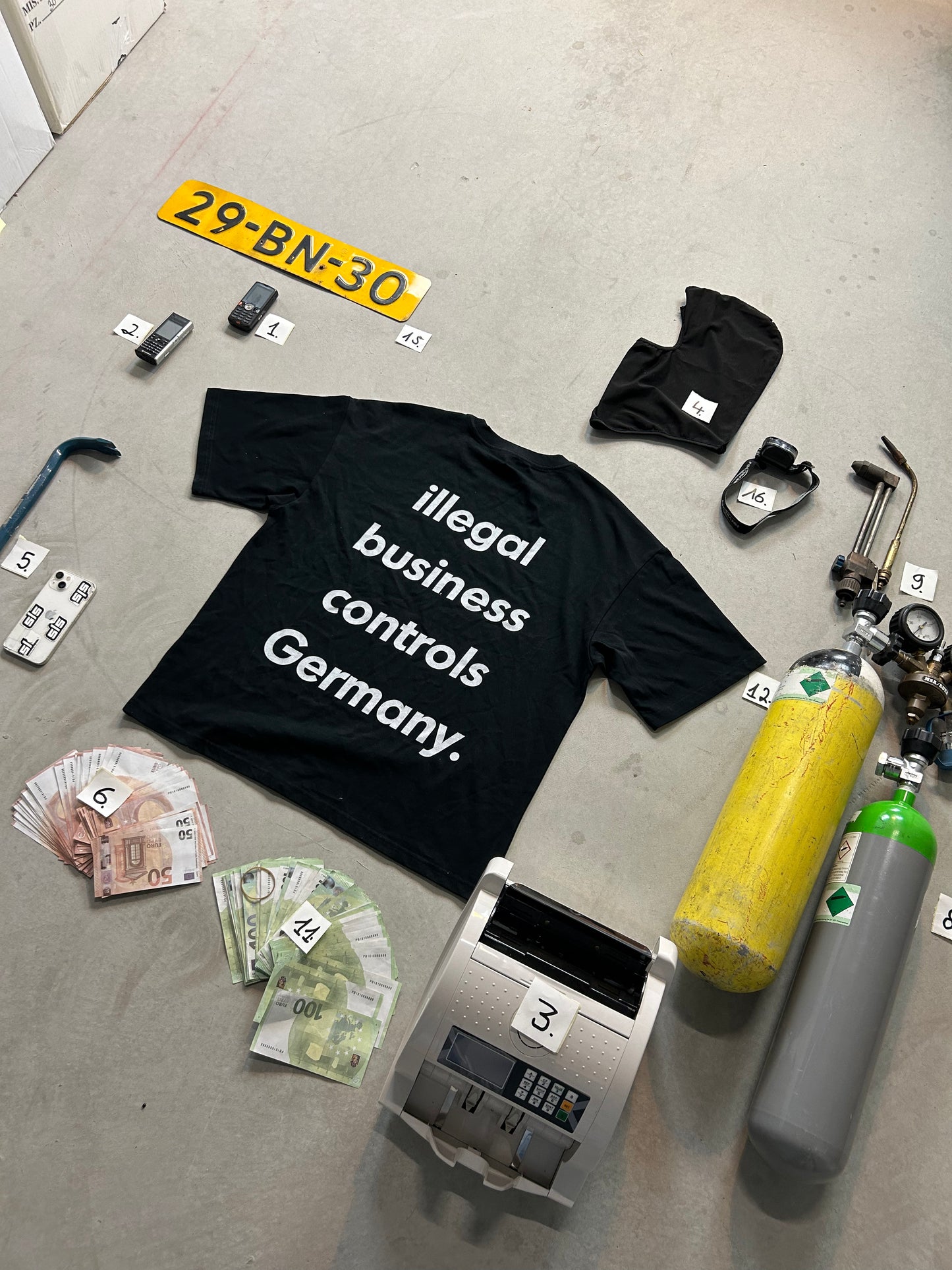 illegal business Controls Germany Tee