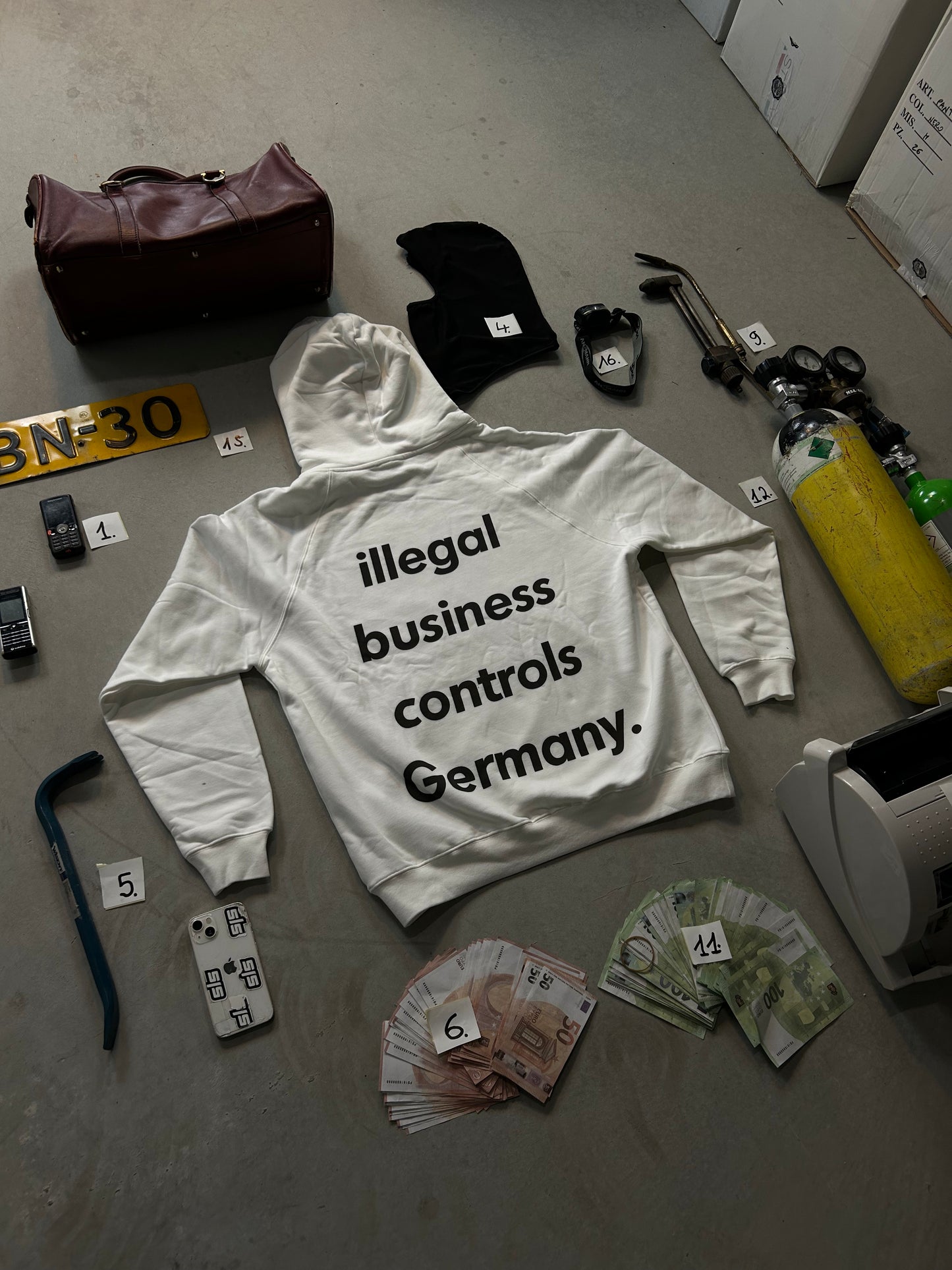 illegal business controls Germany Hoodie